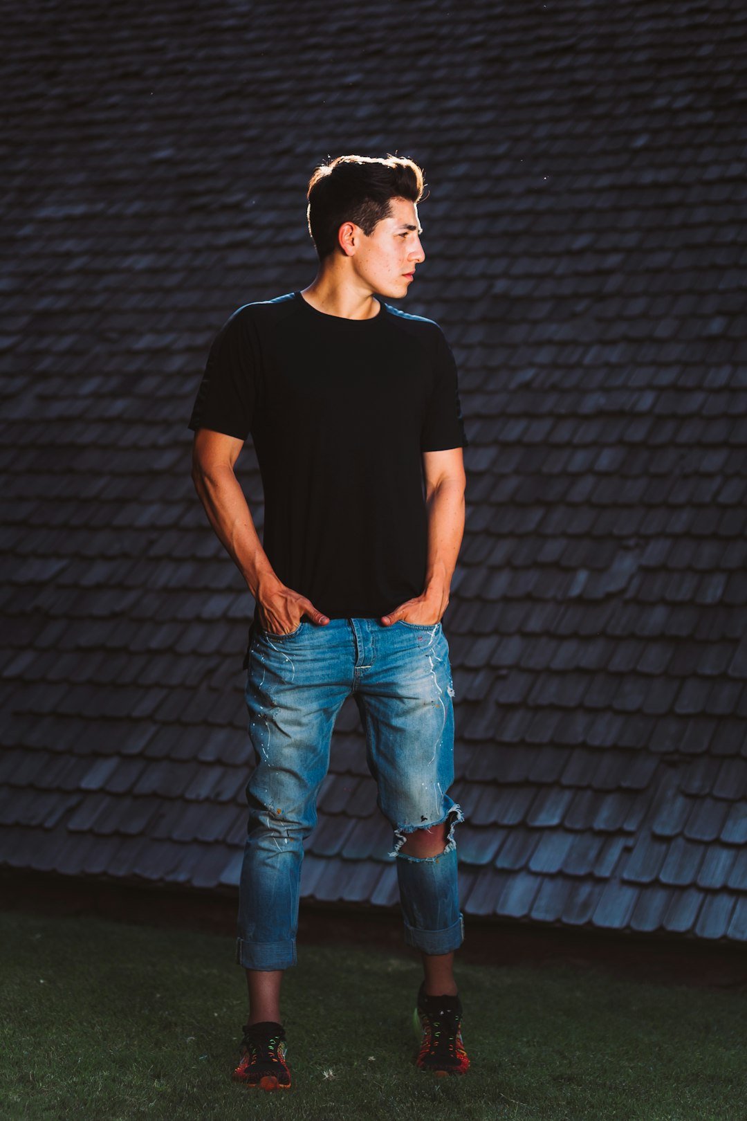 Men street-style oversized shirt